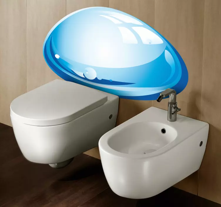 Su damlası dekoratif çıkartma - TenStickers