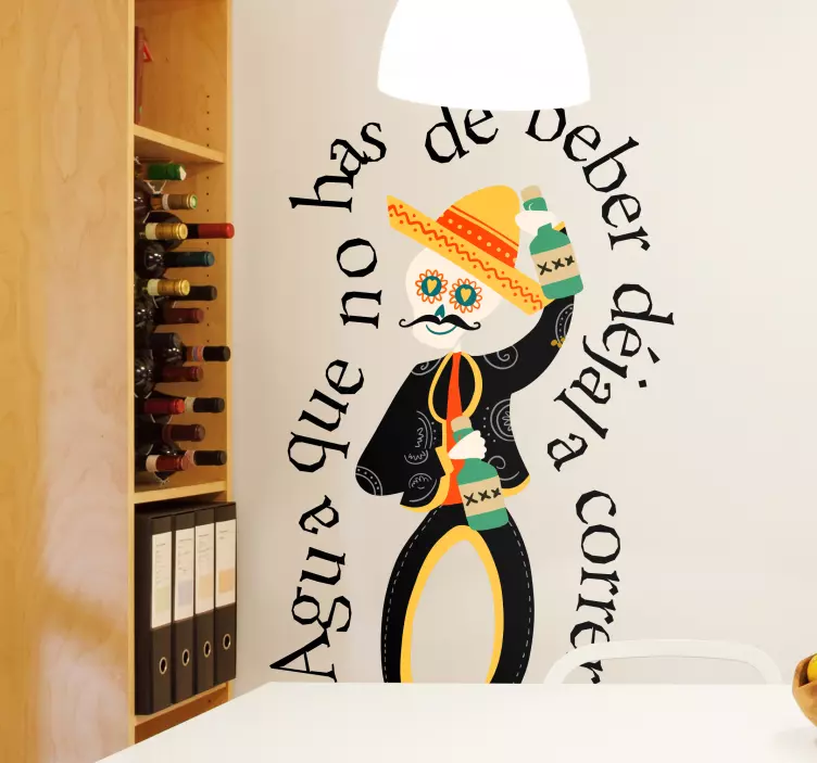 İçmemelisin su duvar çıkartmasına izin ver - TenStickers