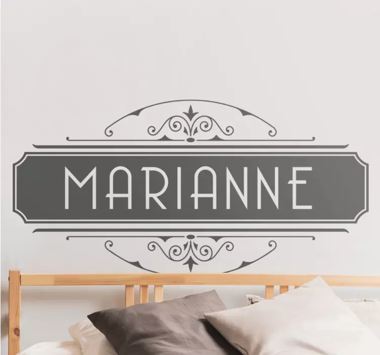 Süs kişiselleştirilmiş isim çıkartması - TenStickers