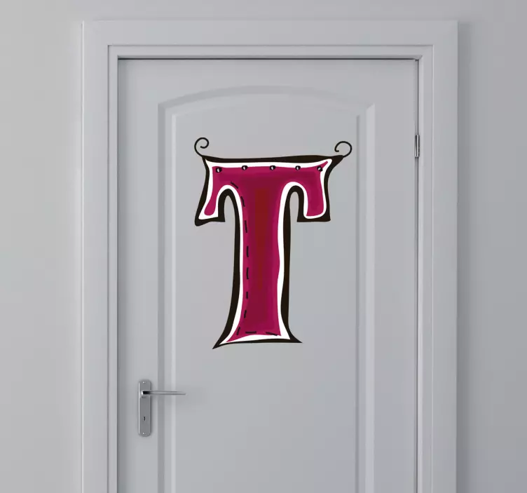 T harfi çıkartması - TenStickers