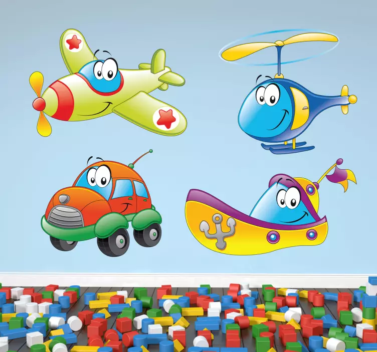 Taşıma karakterler sticker - TenStickers