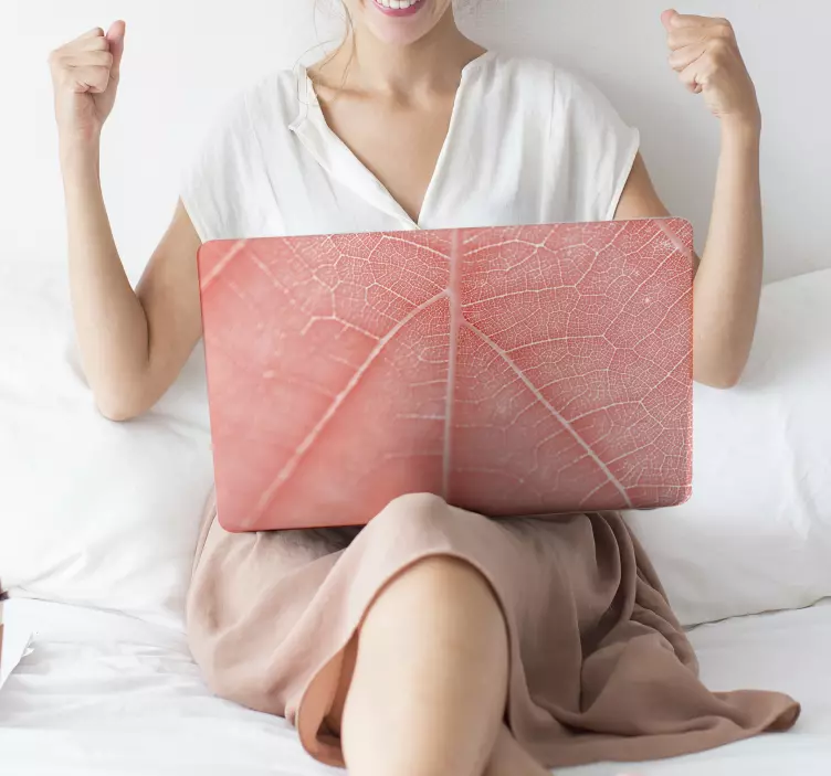 Taşınabilir yaşam mercan doku laptop sticker - TenStickers