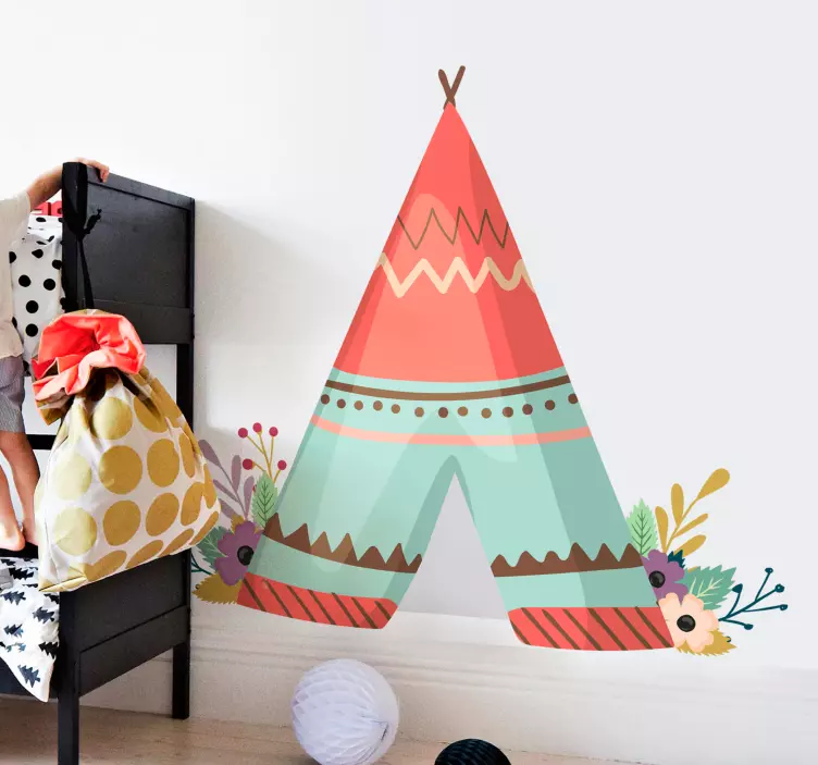 Teepee duvar sticker - TenStickers