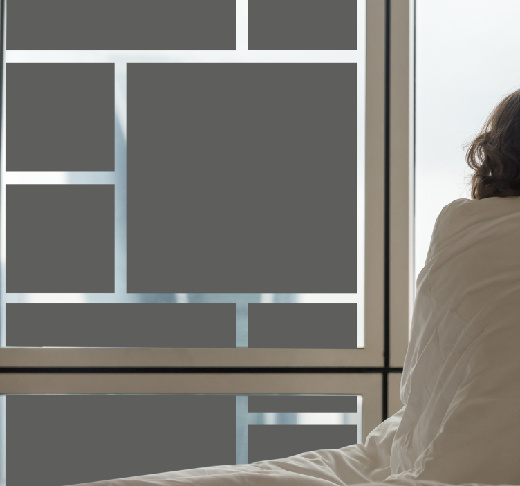 Tek renkli kadro paketi penceresi çıkartması - TenStickers