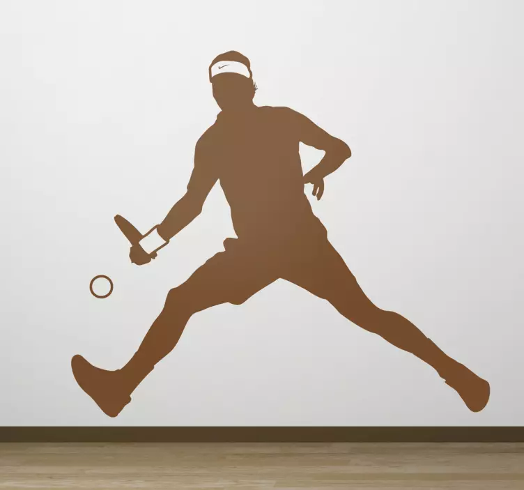 Tenis oyuncusu siluet spor duvar sticker - TenStickers