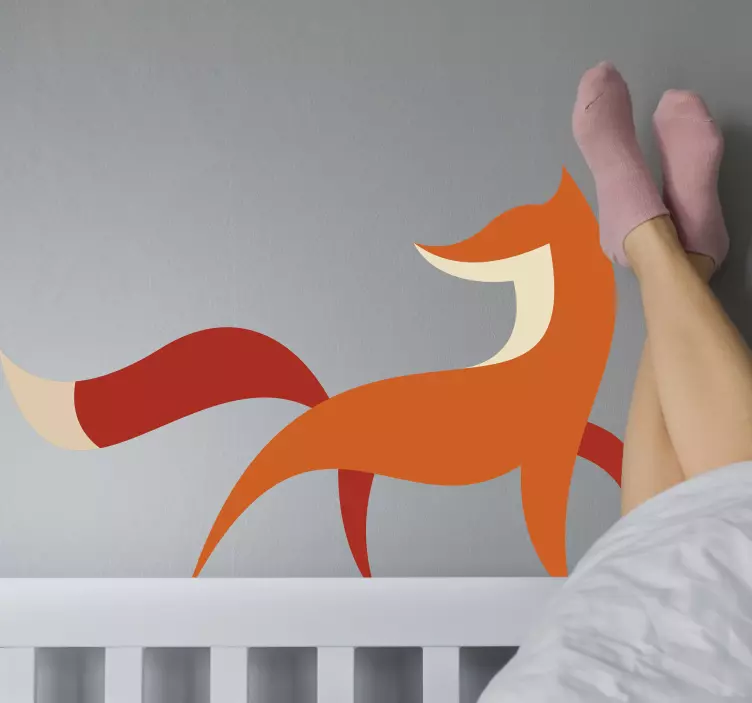 Tilki logosu vahşi hayvan çıkartması - TenStickers