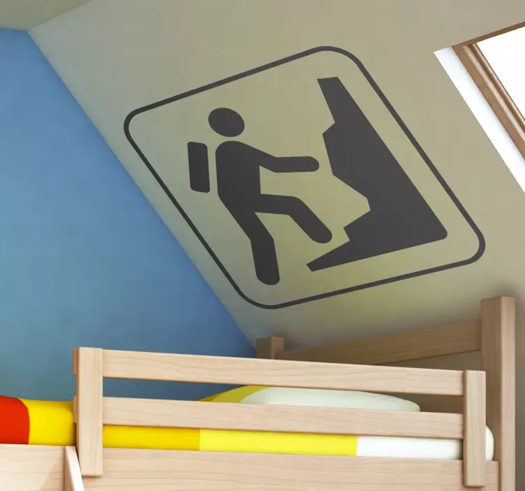 Tırmanma simgesi işareti etiket - TenStickers