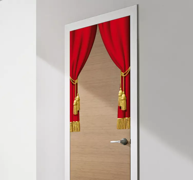 Tiyatro perdesi vinil sticker - TenStickers