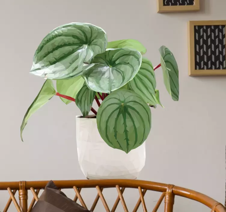 Tropikal bitki duvar sticker - TenStickers