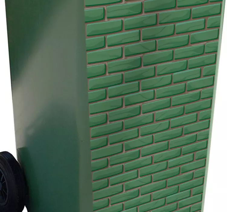 Tuğla doku konteyner çıkartması - TenStickers