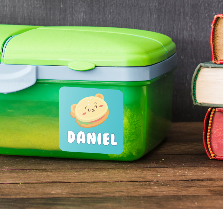 Tupper isim etiketi hayvan çıkartması - TenStickers