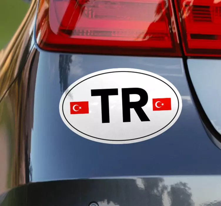 Türk araba sembolü sticker - TenStickers