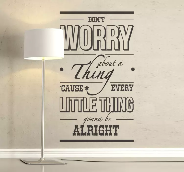 üç küçük kuş bob marley duvar sticker - TenStickers