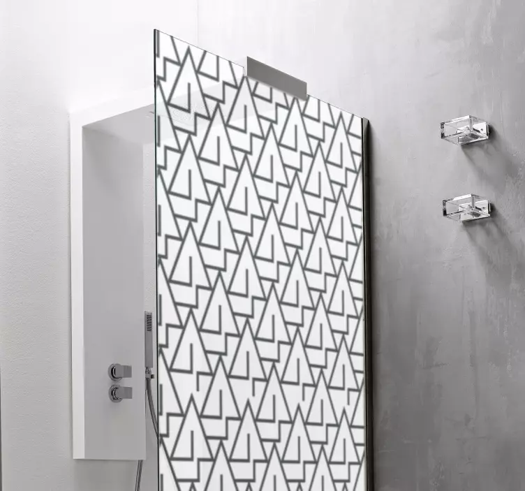 üçgenler duş ekran sticker - TenStickers