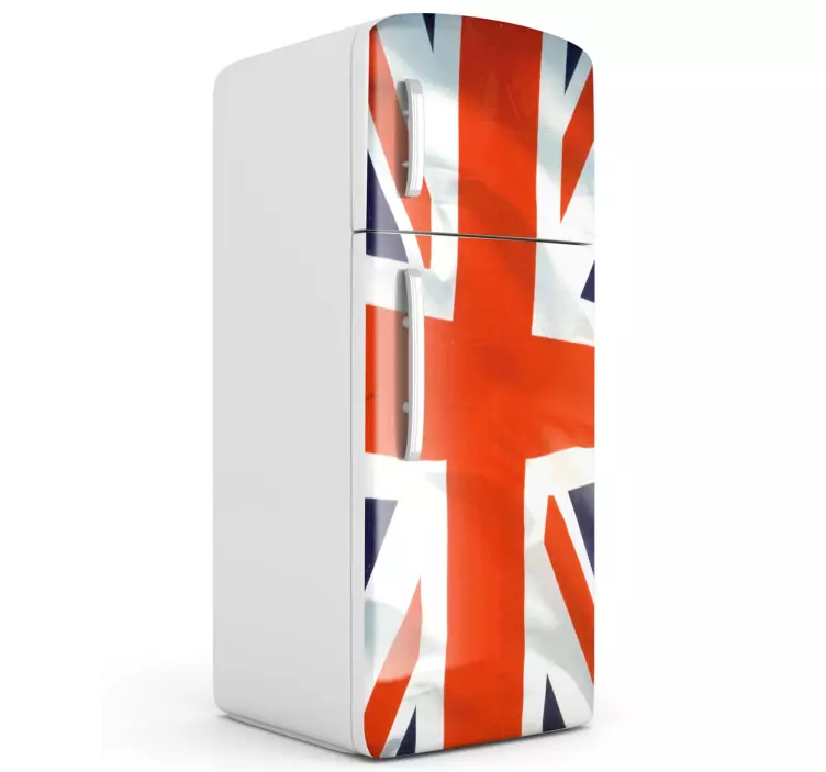 Union jack buzdolabı kapak sticker - TenStickers