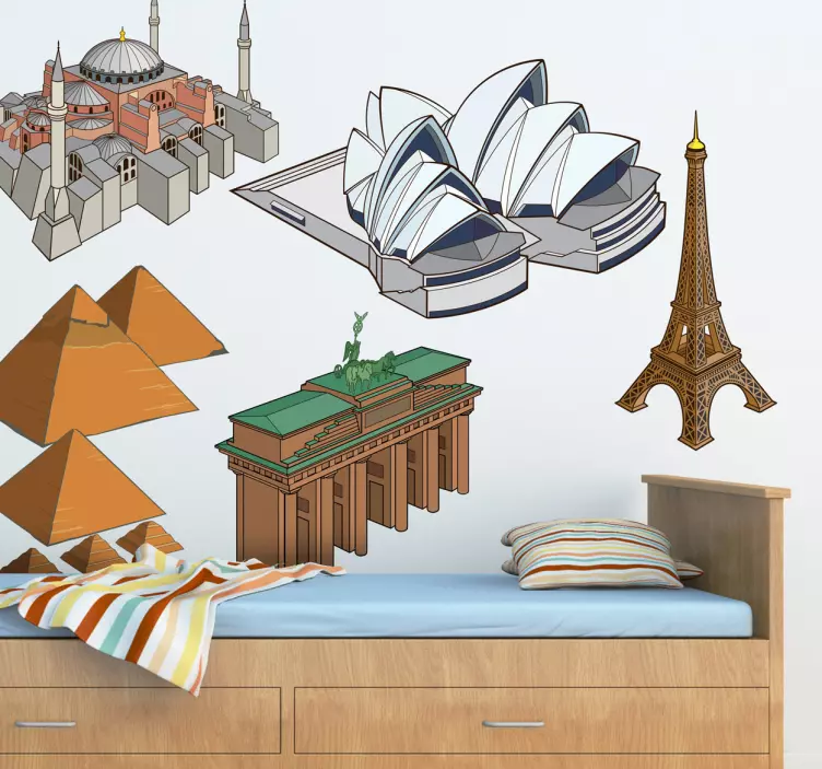 ünlü simge çıkartma koleksiyonu - TenStickers