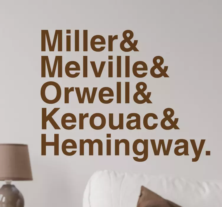 ünlü yazarlar duvar sticker - TenStickers
