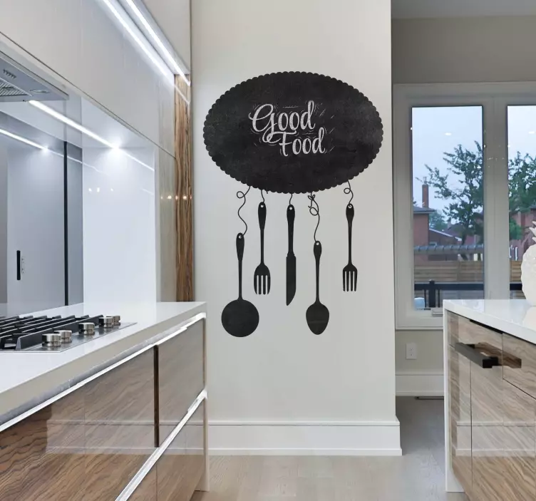 utensiliosEkipmanlar yapışkan kara tahta - TenStickers