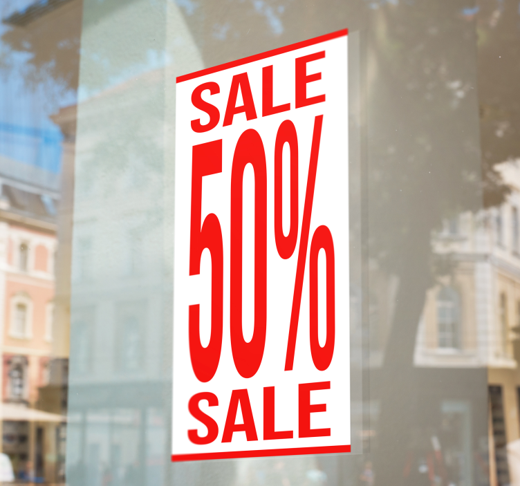 Uzatılmış format indirimi hayvan çıkartması - TenStickers