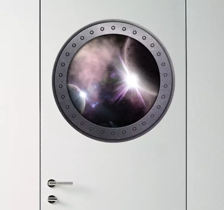 Uzay pencere çıkartması - TenStickers