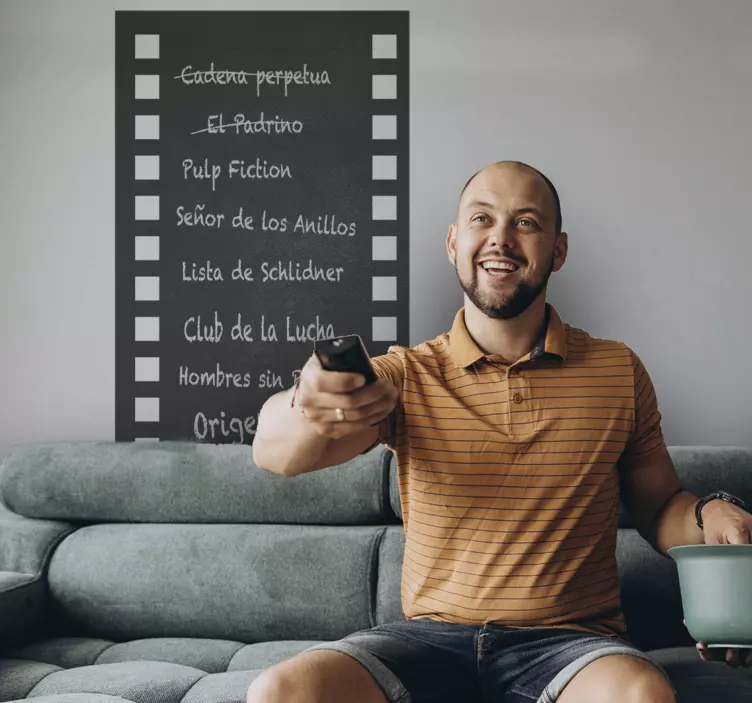 Film bandı kara tahta etiket üzerine yazmak - TenStickers