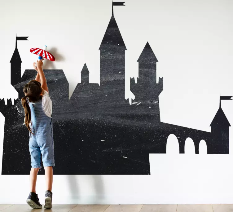 Kale şaşırtıcı siluet çıkartma üzerine yazmak - TenStickers