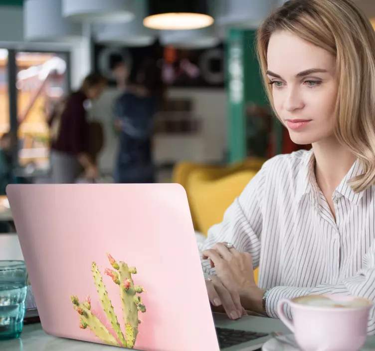 Vahşi kaktüs laptop sticker - TenStickers