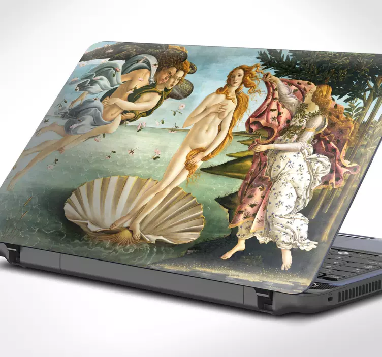 Venus botticelli dizüstü çıkartması - TenStickers