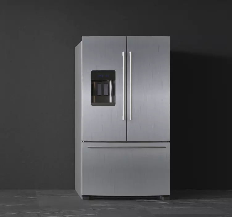 Vinil Buzdolabı Çelik buzdolabı sticker - TenStickers