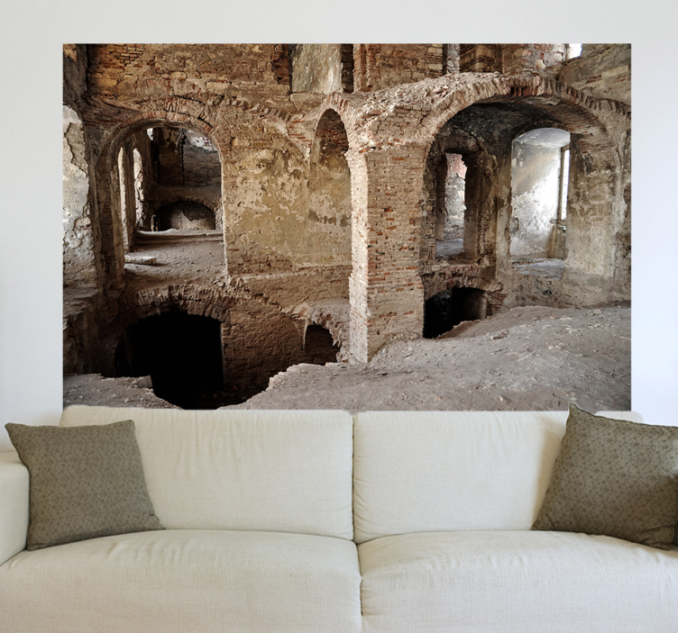 Vinilo decorativo ruinas hayvan çıkartması - TenStickers