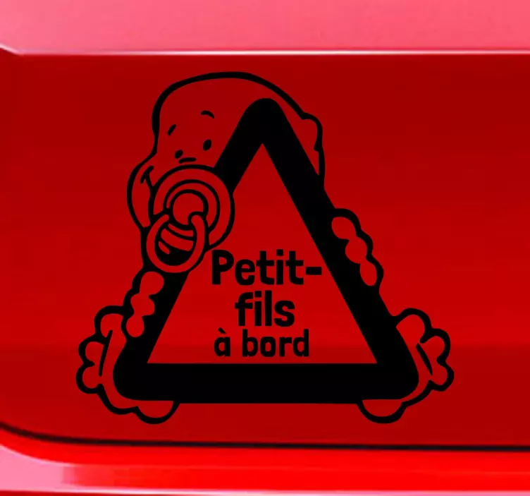 Vinilo dekorativo nieto ve bordofr hayvan çıkartması - TenStickers