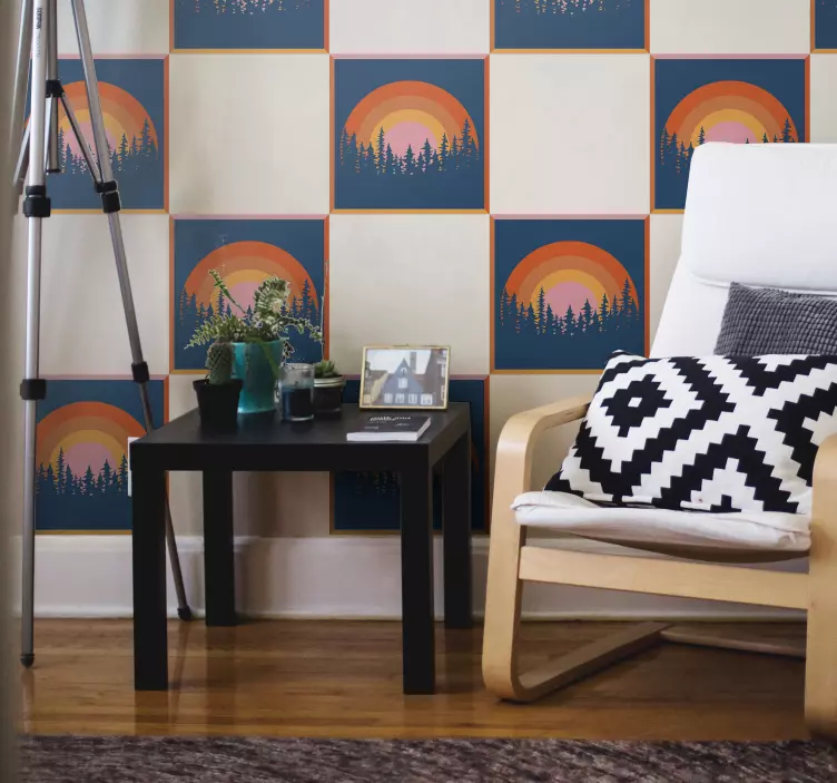 Vintage güneş karosu viny çıkartması - TenStickers