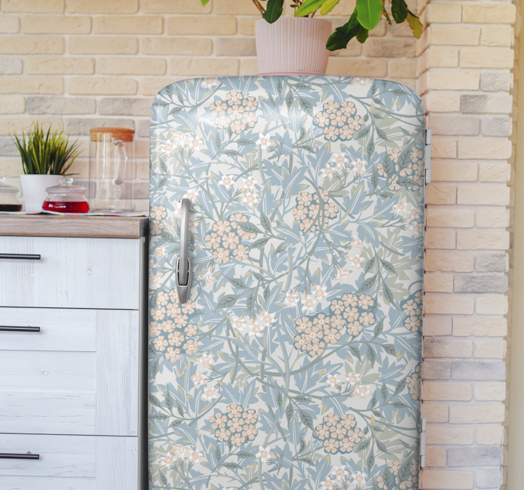 Vintage papatya çiçeği buzdolabı etiketi - TenStickers