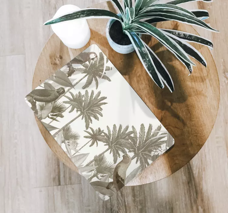 Vintage tropikal fauna dizüstü bilgisayar derileri - TenStickers