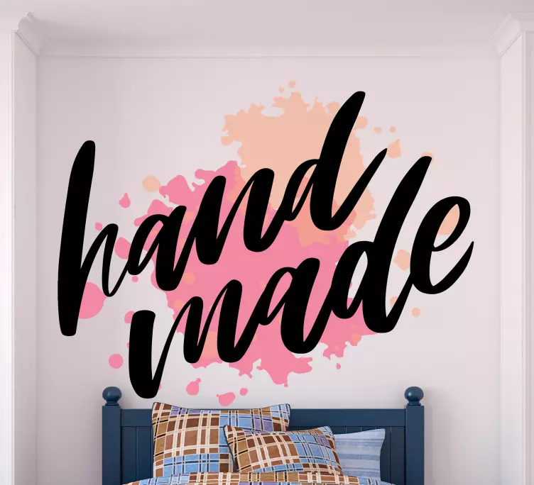 Vintage yazı tipi el yapımı yazı çıkartması - TenStickers