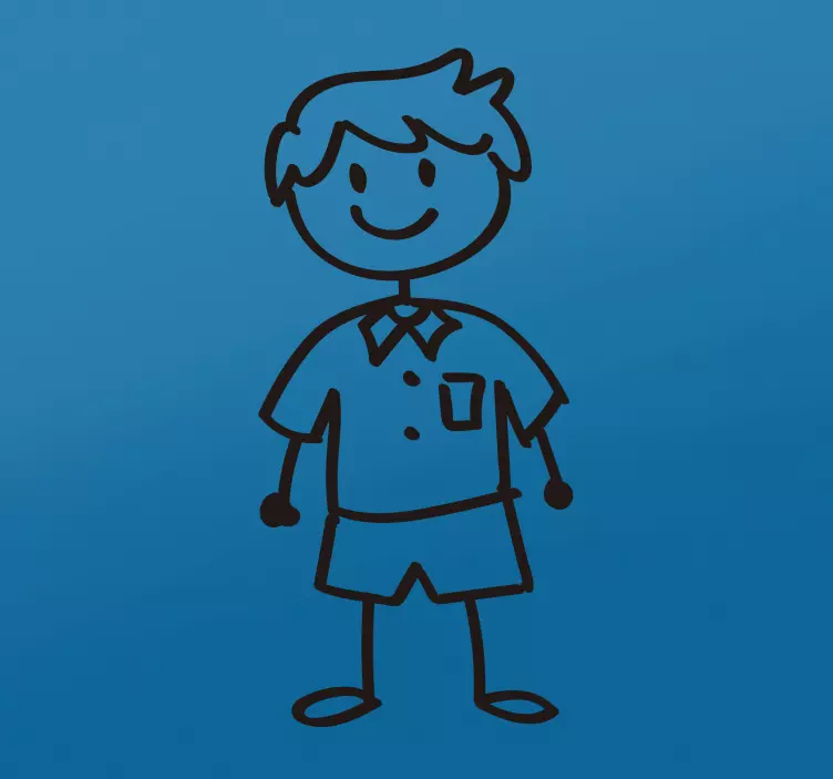 Vücut çizim araba vinil sticker - TenStickers