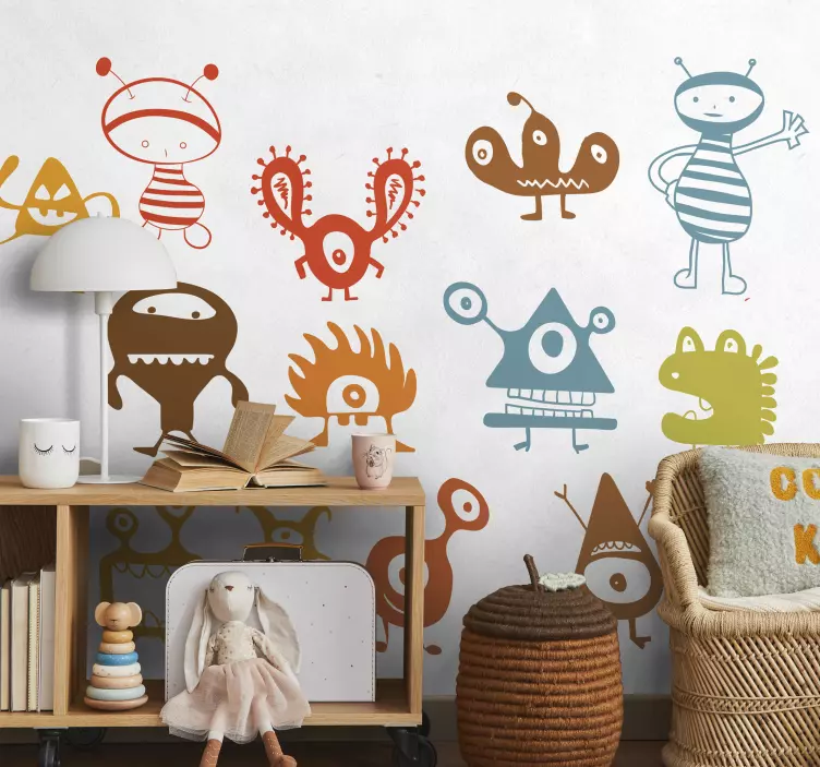 Yabancılar grubu canavar çıkartması - TenStickers