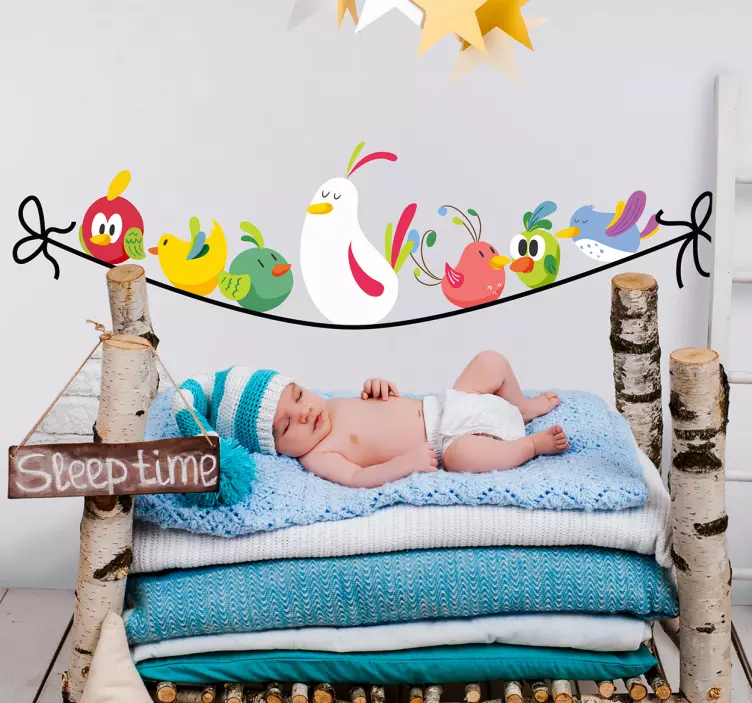 Yağmur ormanı hayvanlar illüstrasyon sticker - TenStickers