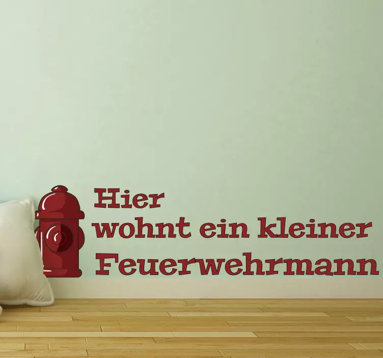 Yangın musluğu dekoru hayvan çıkartması - TenStickers