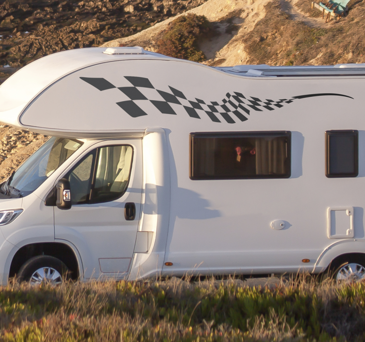 Yarış blokları tarafı hayvan çıkartması - TenStickers