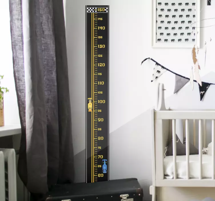 Yarış pisti yükseklik grafik yükseklik grafik sticker - TenStickers