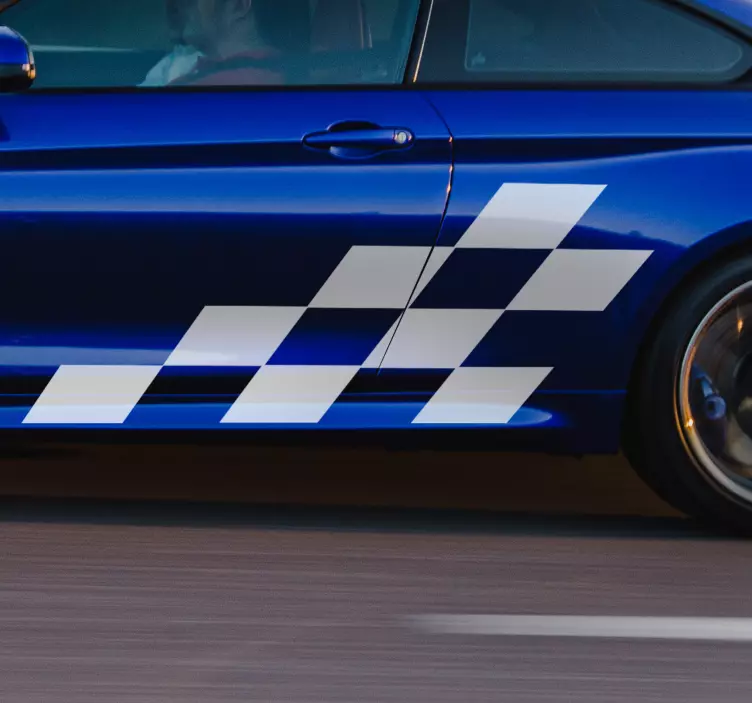 Yarış resim araba sticker - TenStickers