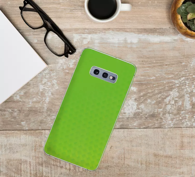 Yeşil karbon samsung çıkartmaları - TenStickers