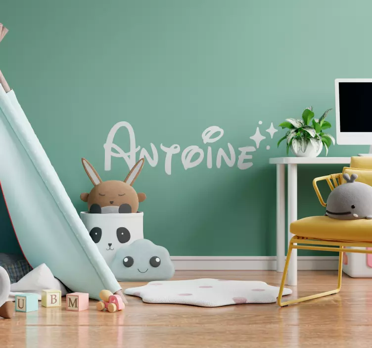 Yıldızlarla isim çocuk sticker - TenStickers