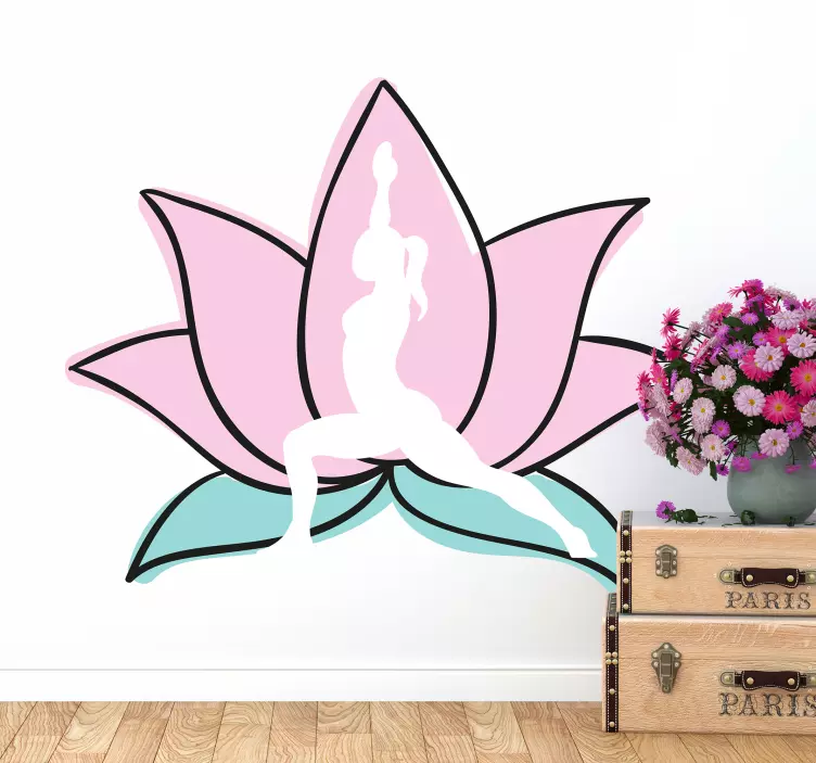 Yoga ev duvar sticker - TenStickers