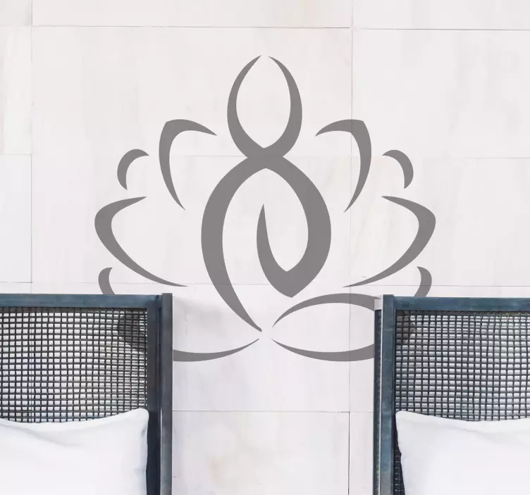 Yoga ikonografi duvar sticker - TenStickers