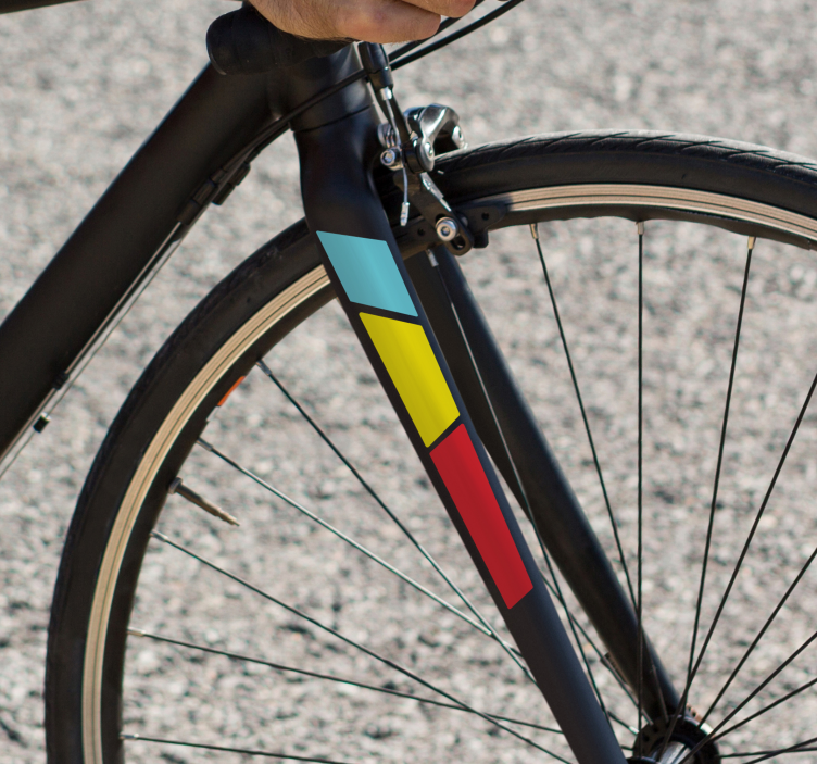 Yol bisikleti ön çatalı hayvan çıkartması - TenStickers