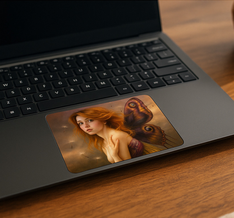 Yüzen karahindibalı kız Dokunmatik yüzey etiketi - TenStickers