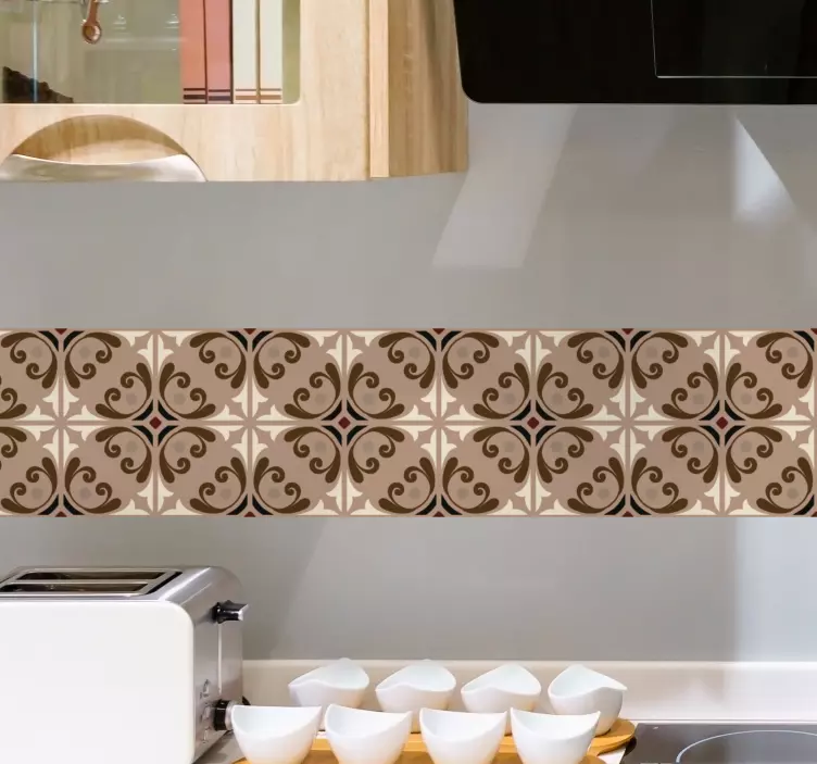 Zarif bej desen hayvan çıkartması - TenStickers