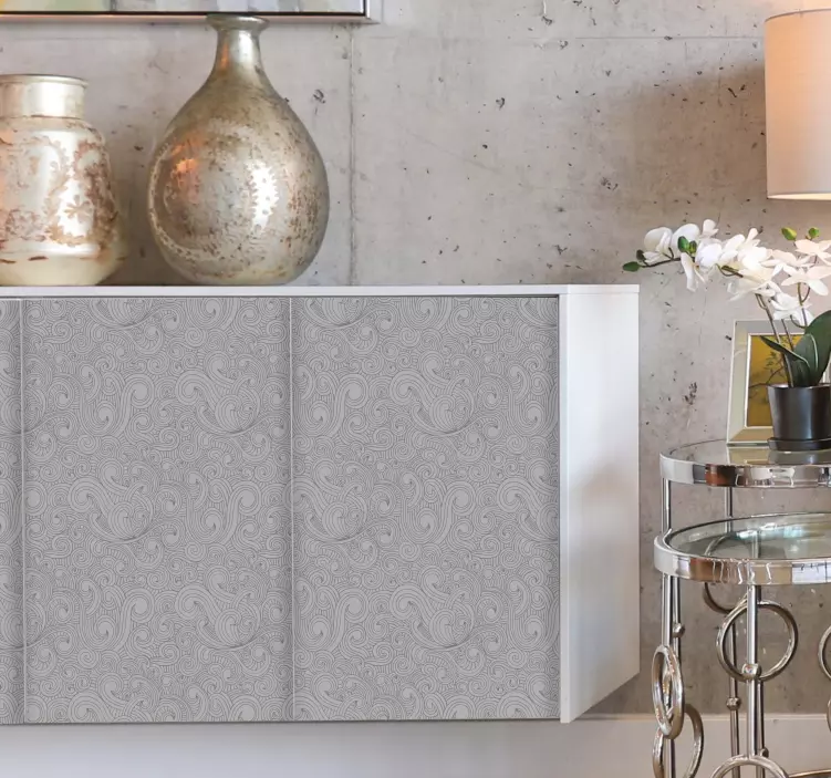 Zarif monokrom desen hayvan çıkartması - TenStickers